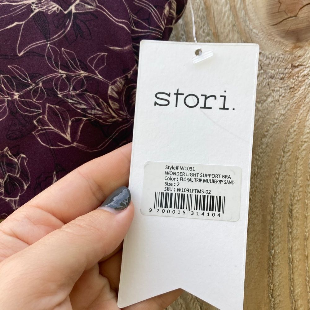 Stori Wunder Light Support Bra- Mulberry Sand Floral Trip - Picture 4 of 5